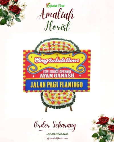 Bunga Papan Congratulation di Sampang Bitung